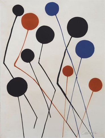 , Alexander Calder, Balloons in Blue and Red, 1975, 60132