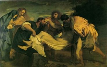 Painting, Mohammad Ghaffari (KamalolMolk), The Burial of Jesus, 1892, 6609