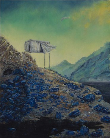 Painting, Zahra Ghyasi, The Exile’s Lament, Nasir Khusraw, 2020, 30193