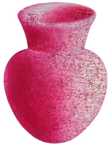 Painting, Farhad Moshiri, Pink Jar on White, 2005, 384