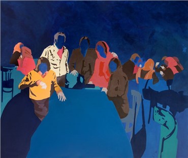 Painting, Simin Keramati, Reunion, 2015, 6687