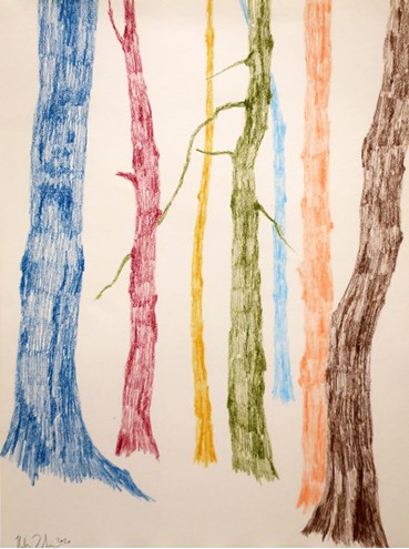 Drawing, Neda Zarfsaz, Branches of leaves 12, 2020, 50012