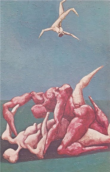 Painting, Bahman Mohassess, The Fall of Icarus, , 26255