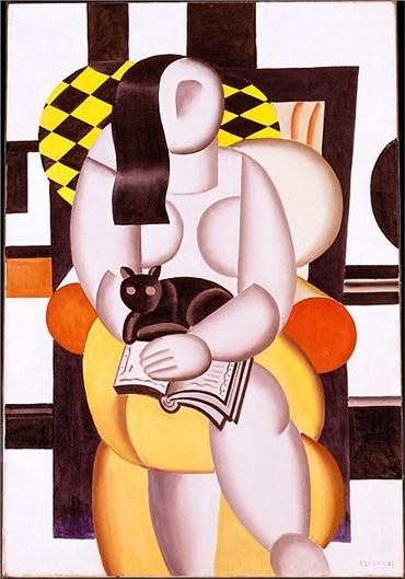 Painting, Fernand Léger, Woman with a Cat, 1921, 22560