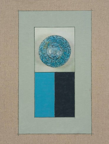 Painting, Kamrooz Aram, Color Study: Painted Black Under Clear Blue Glaze (Variation 1), 2025, 79619