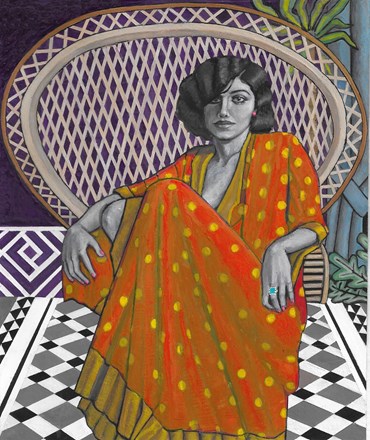 , Soheila Sokhanvari, She Walks in Beauty (Portrait of Shohre Aghdashloo), 2022, 63164