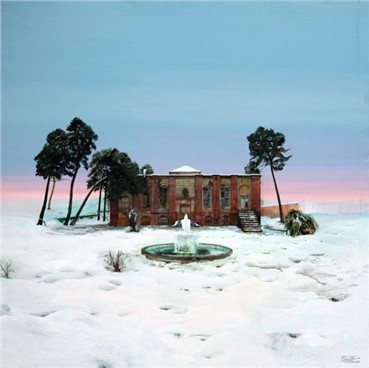 Painting, Mehdi Farhadian, Frozen Fountain, 2011, 7005
