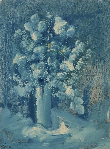 Painting, Manouchehr Niazi, Still Life of Flowers, 1968, 8759