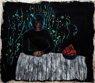 Painting, Makan Negahban, Berries, 2022, 77160