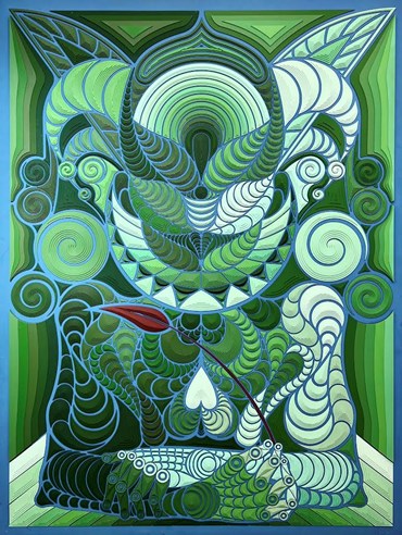 Ashkan Sadeghi, Ecco Wave, Hybrid Contour Portrait III, 2021, 0