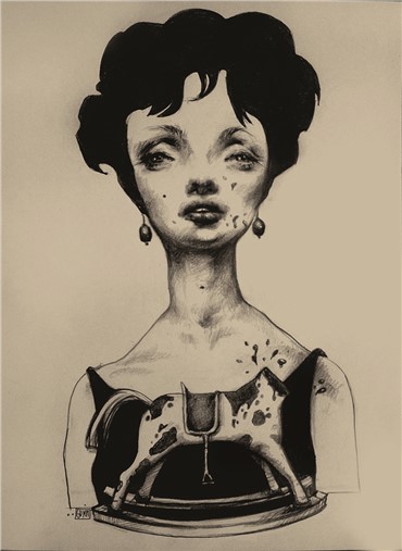 Works on paper, Afarin Sajedi, Notorious, 2013, 10474