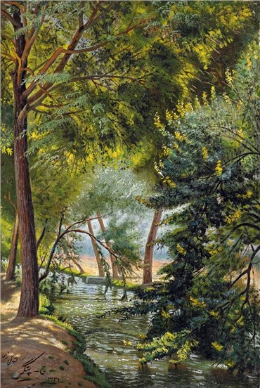 Painting, Jafar Petgar, Karaj Stream, 1942, 6905