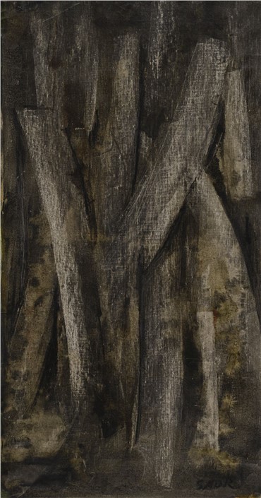 Painting, Behjat Sadr, Untitled, 1960, 7556