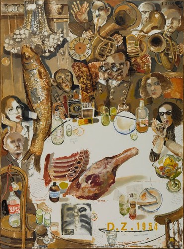 Painting, Davood Zandian, The Feast, 2020, 56733