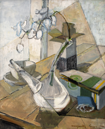 , Marguerite Louppe, Carafe et Orchidée, 1950, 69547