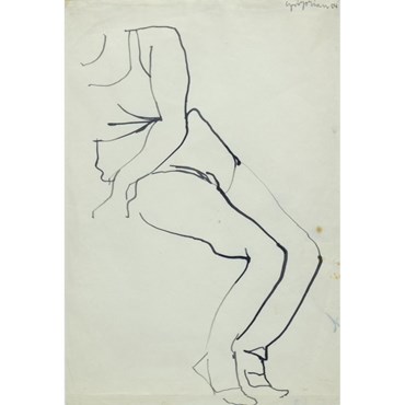 Painting, Marcos Grigorian, Study of a Sitting Female, 1954, 70707