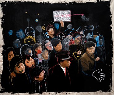 Painting, Makan Negahban, Gathering, 2022, 77159