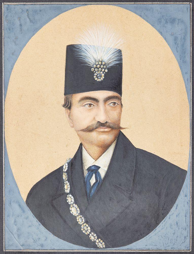 Abul Hasan Khan Ghaffari Kashani, A Portrait of Nasir al-Din Shah, 0