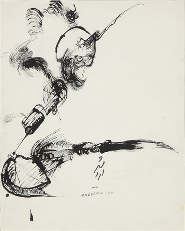 Drawing, Ardeshir Mohassess, Untitled, 1995, 21955