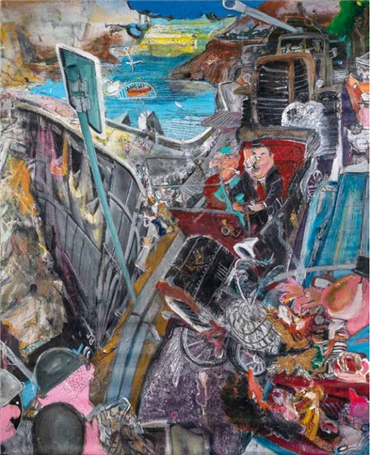 Painting, Arsia Moghaddam, The Traveller and the Dam, 2019, 25590