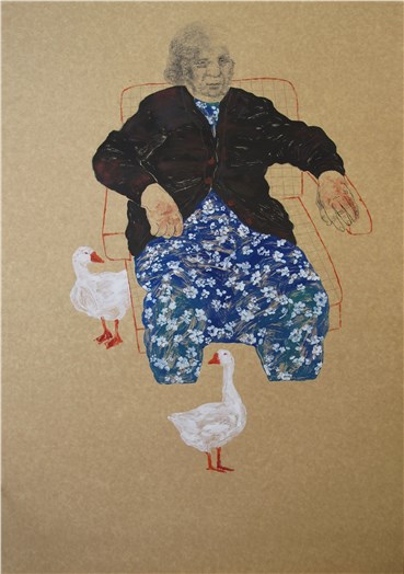 Painting, Pooneh Oshidari, Grandma, 2015, 36306