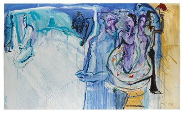 Painting, Rokni Haerizadeh, Evolution and Carnival, 2002, 39938