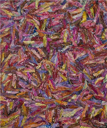 Painting, Dariush Hosseini, Persian carpet5, 2016, 36677