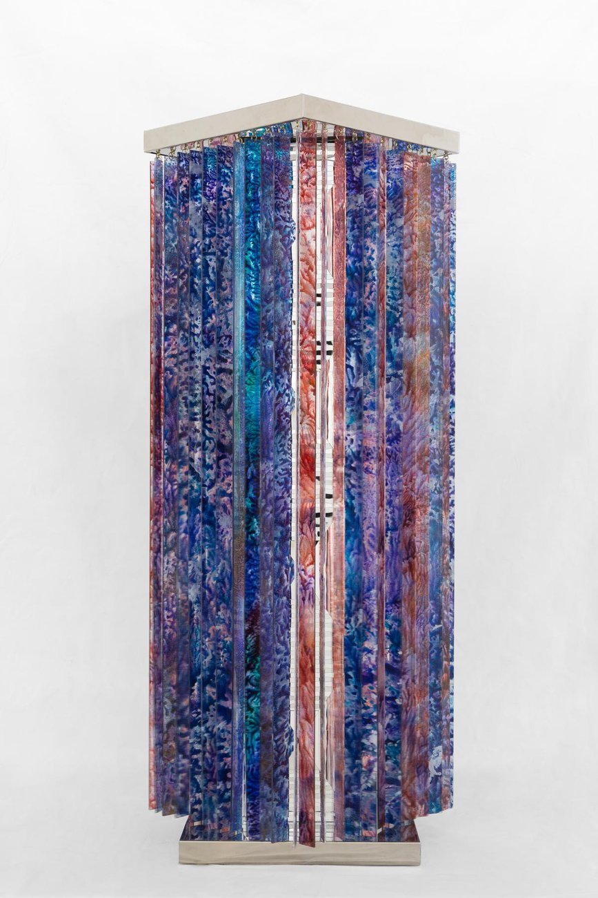 Monir Shahroudy Farmanfarmaian, Kinetic Violet, 2018