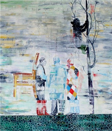 Painting, Nikzad Nodjoumi (Nicky), Shades of Jubilation, 2011, 121