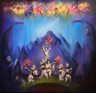 Painting, Nafiseh Emran, Untitled, 2024, 76024