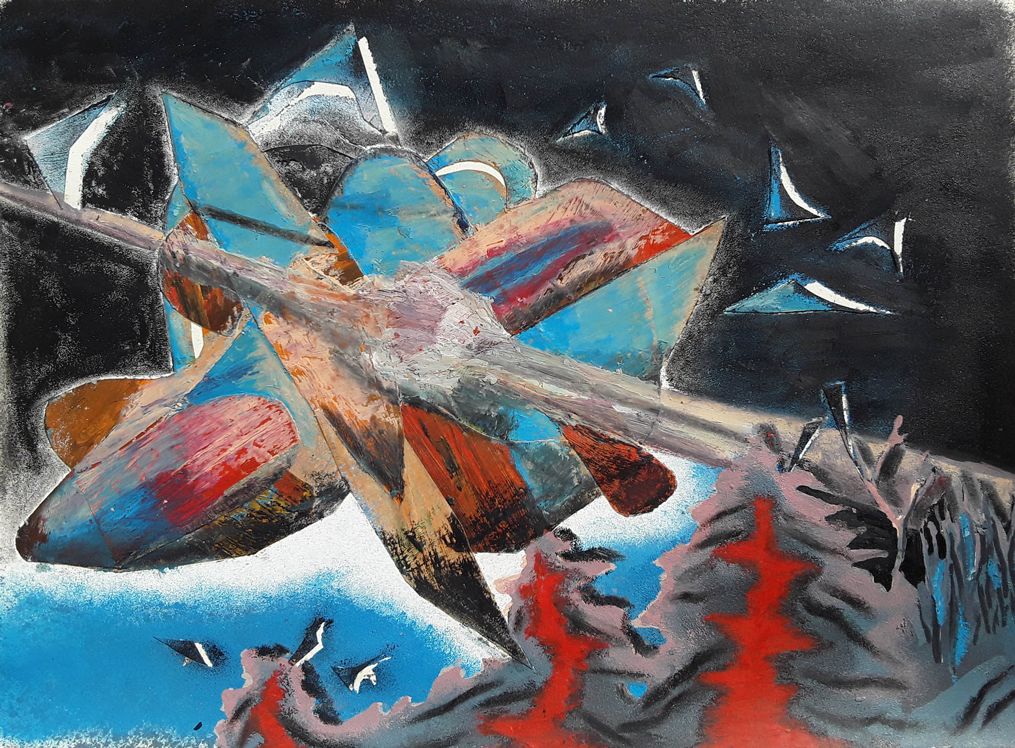 Ghazal Khatibi, Landscape with a Burning Horizon, 2020