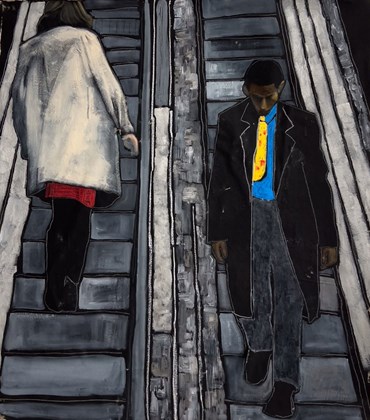 Painting, Makan Negahban, Work Life Balance, 2024, 80310