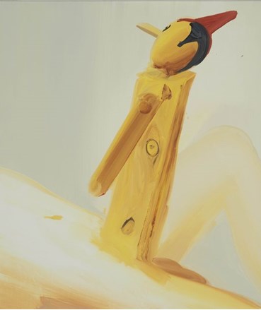 Painting, Tala Madani, Pinocchio Plank, 2021, 46026