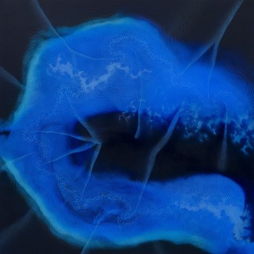 Painting, Shirazeh Houshiary, Slow Blue, 2023, 74015