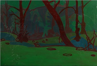 Painting, Sourena Zamani, Forest in Fog, 2015, 20917