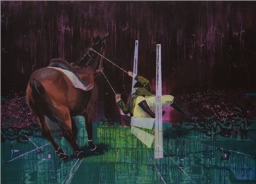 Painting, Mehdi Farhadian, Falling Zone, 2008, 7031