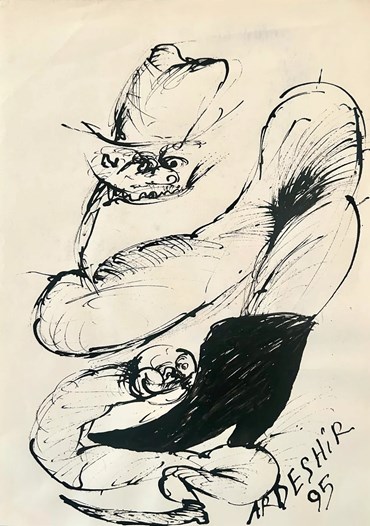 Painting, Ardeshir Mohassess, Untitled, 1995, 72900