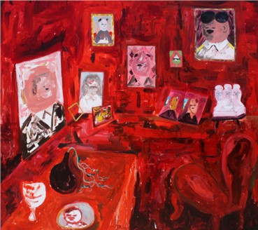 Painting, Amir Khojasteh, Red Room, 2018, 19838