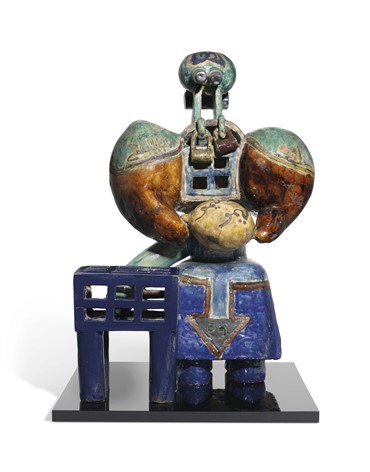 Sculpture, Parviz Tanavoli, Poet and Cage, 1966, 14957