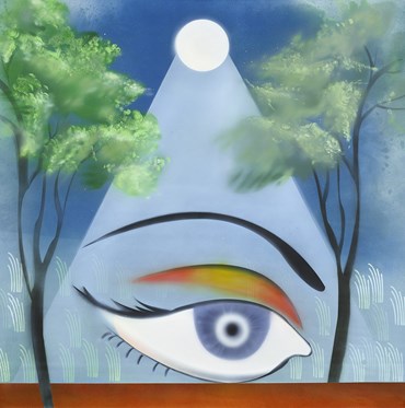 Painting, Hoda Kashiha, Moonlight, 2023, 72625