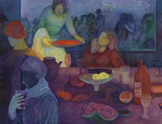 Nastaran Shahbazi, Blue Lobster, 2024
