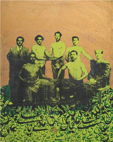 Painting, Khosrow Hasanzadeh, Ali Madad, 2009, 7844