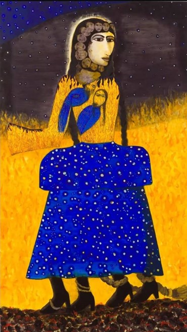 Painting, Samira Abbassy, Nostalgic Paralysis, 2011, 76824