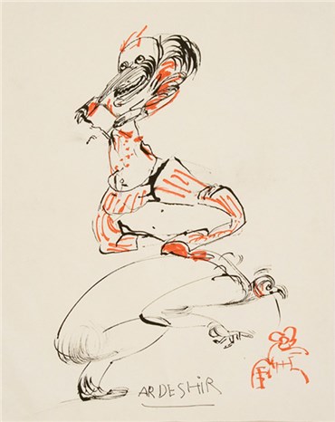 Drawing, Ardeshir Mohassess, Untitled, 1996, 21956