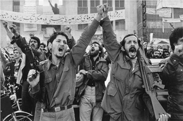 Photography, Abbas Attar, Armed Activists in front of US Embassy in Tehran during the Hostage Crisis, 1979, 16274