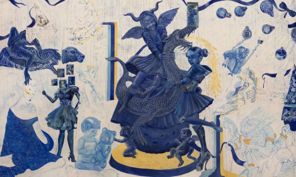 Nafiseh Moeini, Blue 002, 2023