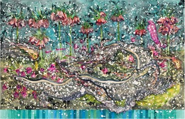 Painting, Behrang Samadzadegan, Fritillaria Imperialis, 2022, 77476