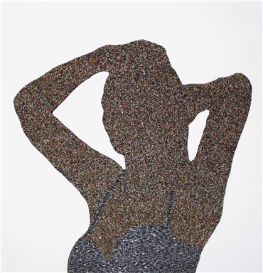 Painting, Farhad Moshiri, Censored Model in Swimsuit, 2005, 5309