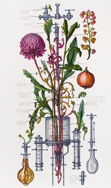 Painting, Elaheh Ramezani, An Unexpected Growth, An Overstated Yield, 2024, 83702