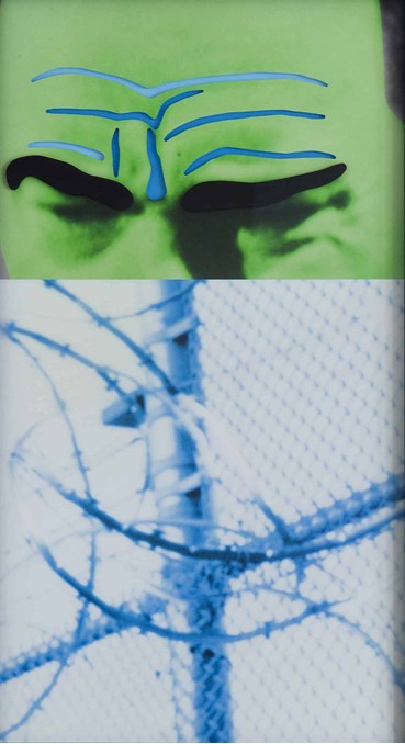 , John Baldessari, Raised Eyebrows, Furrowed Forheads: Fence (With Barbed Wire), 2009, 65727